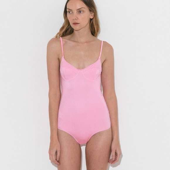 NWT Baserange Soft Swimsuit in Mom Pink (XS) - Picture 2 of 5